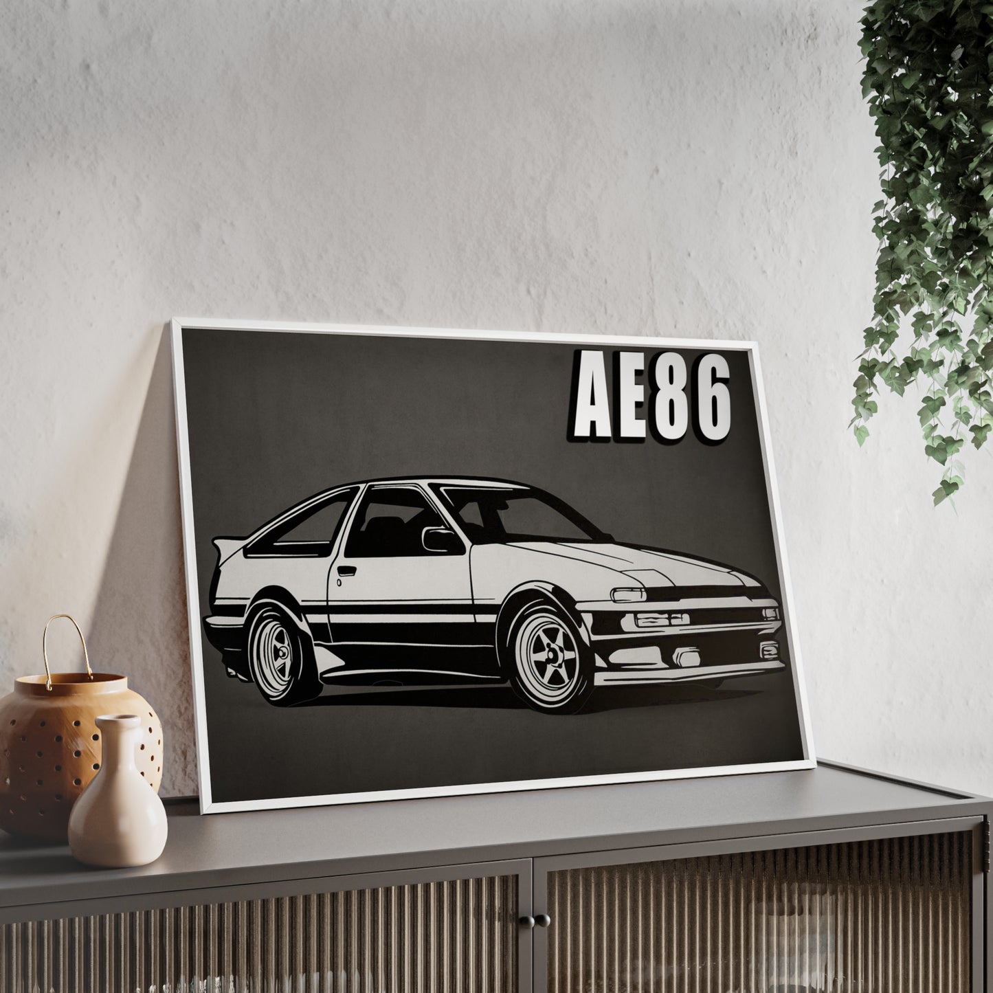 Toyota AE86 Car Poster| Vintage Wall Art, Home Decor, Gift for Car Enthusiasts, car wall art,.