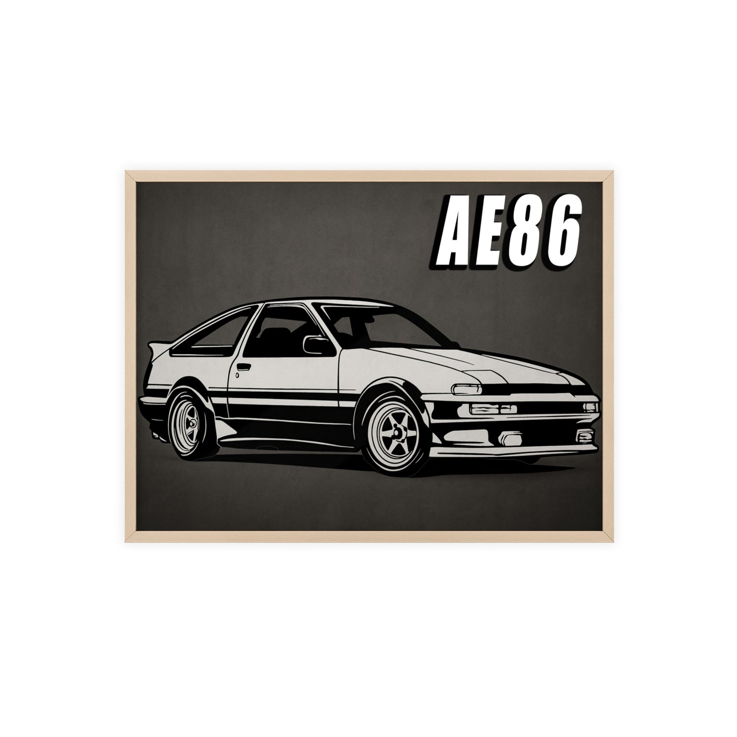 Toyota AE86 Car Poster| Vintage Wall Art, Home Decor, Gift for Car Enthusiasts, car wall art,.