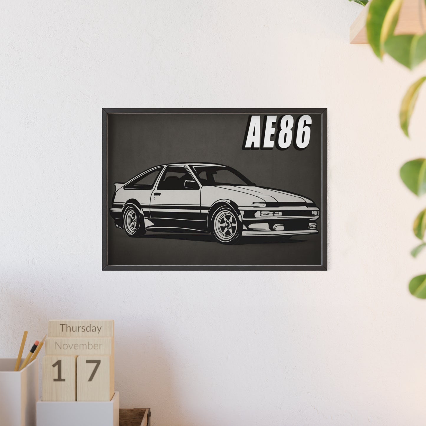 Toyota AE86 Car Poster| Vintage Wall Art, Home Decor, Gift for Car Enthusiasts, car wall art,.
