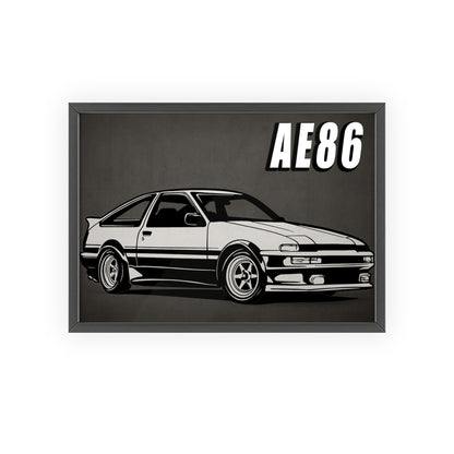 Toyota AE86 Car Poster| Vintage Wall Art, Home Decor, Gift for Car Enthusiasts, car wall art,.