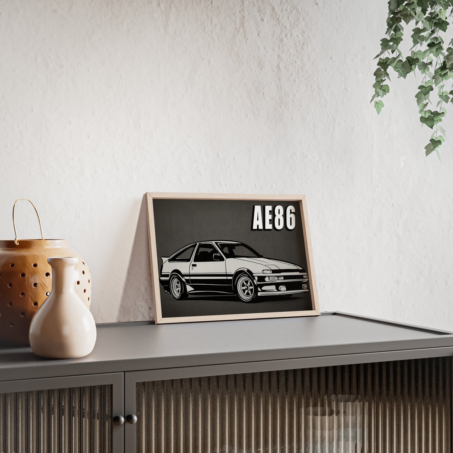 Toyota AE86 Car Poster| Vintage Wall Art, Home Decor, Gift for Car Enthusiasts, car wall art,.