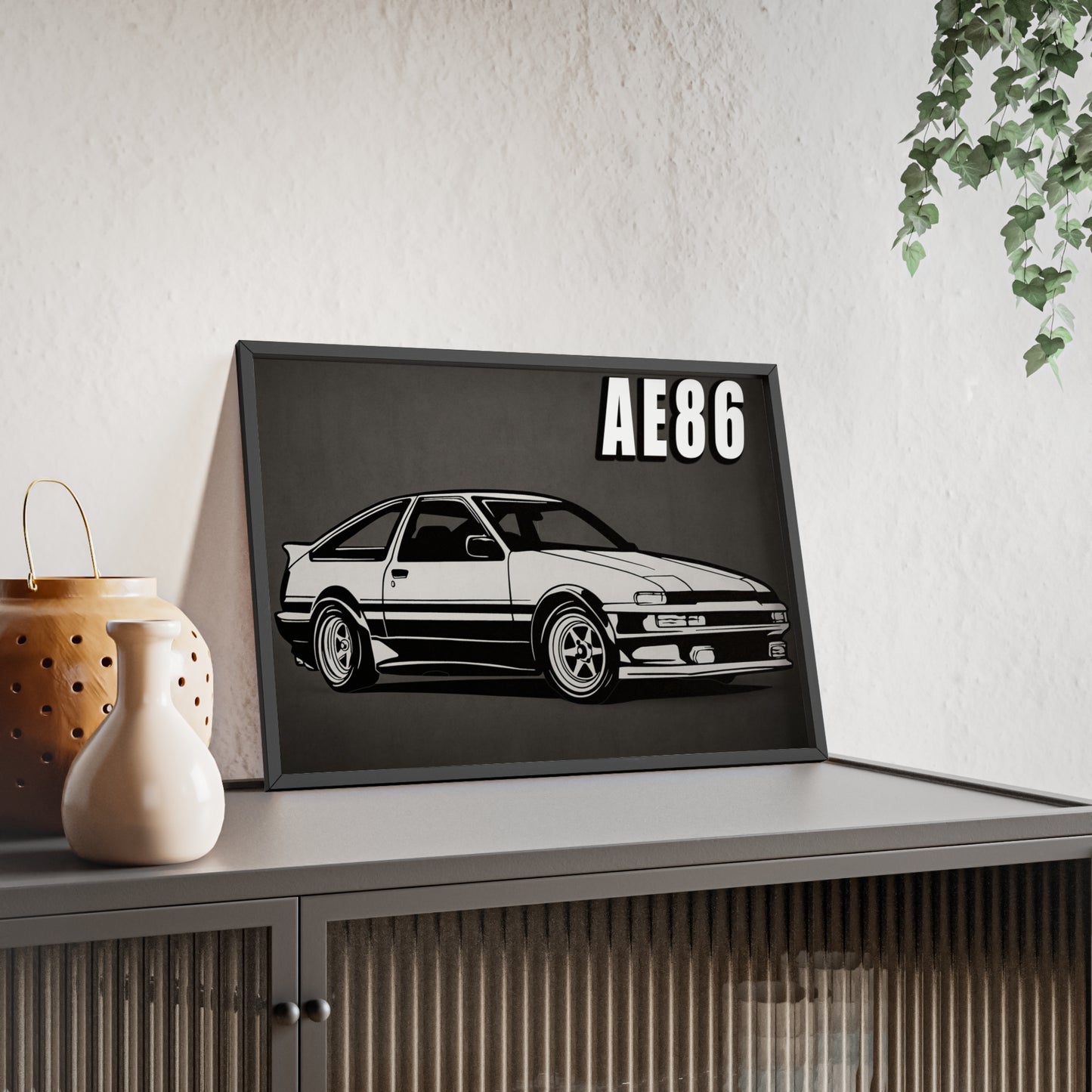 Toyota AE86 Car Poster| Vintage Wall Art, Home Decor, Gift for Car Enthusiasts, car wall art,.