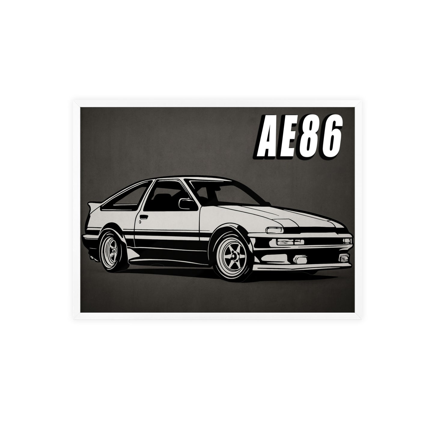Toyota AE86 Car Poster| Vintage Wall Art, Home Decor, Gift for Car Enthusiasts, car wall art,.