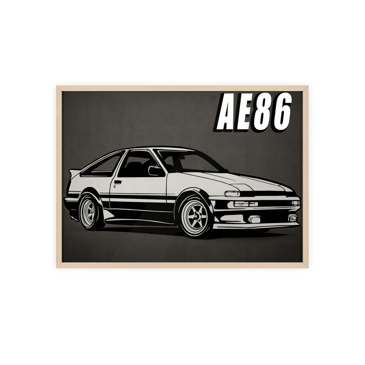 Toyota AE86 Car Poster| Vintage Wall Art, Home Decor, Gift for Car Enthusiasts, car wall art,.