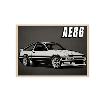 Toyota AE86 Car Poster| Vintage Wall Art, Home Decor, Gift for Car Enthusiasts, car wall art,.