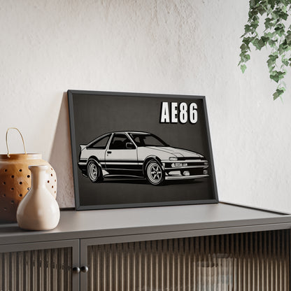 Toyota AE86 Car Poster| Vintage Wall Art, Home Decor, Gift for Car Enthusiasts, car wall art,.