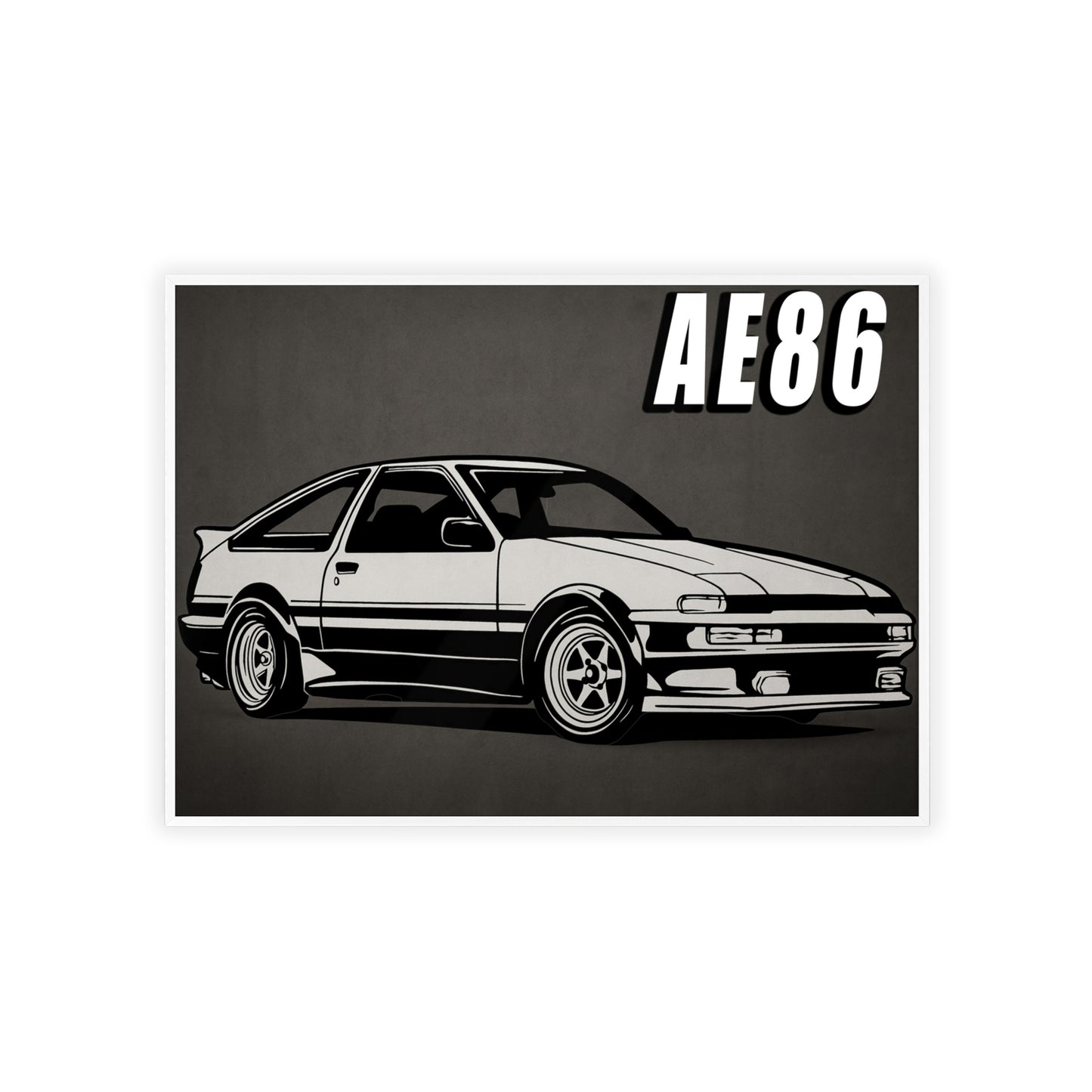 Toyota AE86 Car Poster| Vintage Wall Art, Home Decor, Gift for Car Enthusiasts, car wall art,.