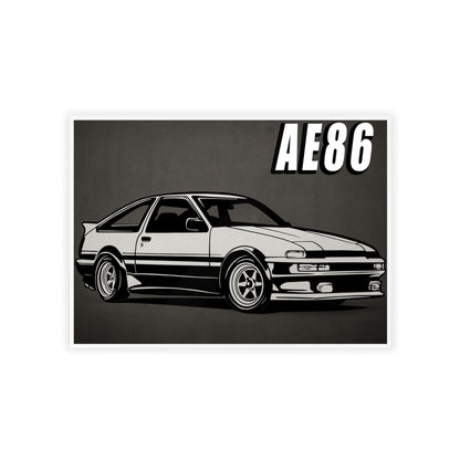 Toyota AE86 Car Poster| Vintage Wall Art, Home Decor, Gift for Car Enthusiasts, car wall art,.