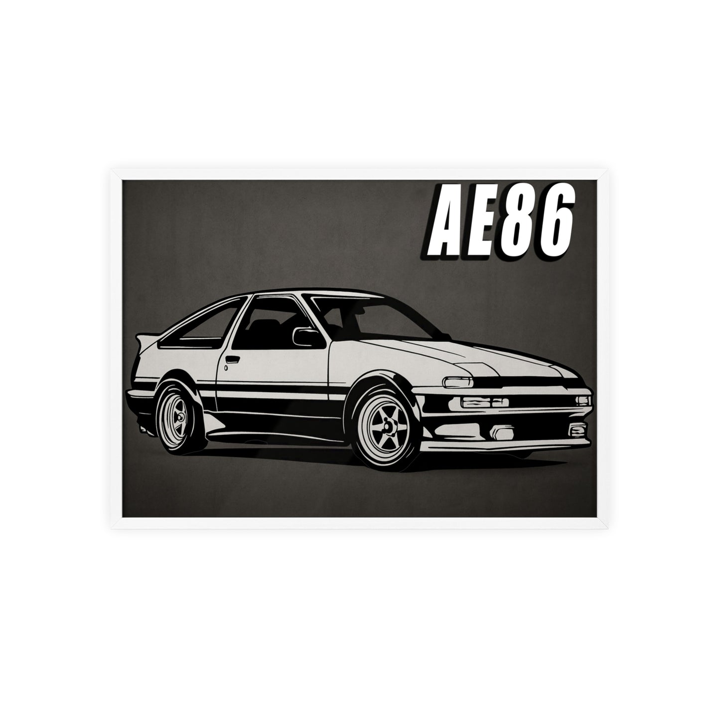 Toyota AE86 Car Poster| Vintage Wall Art, Home Decor, Gift for Car Enthusiasts, car wall art,.