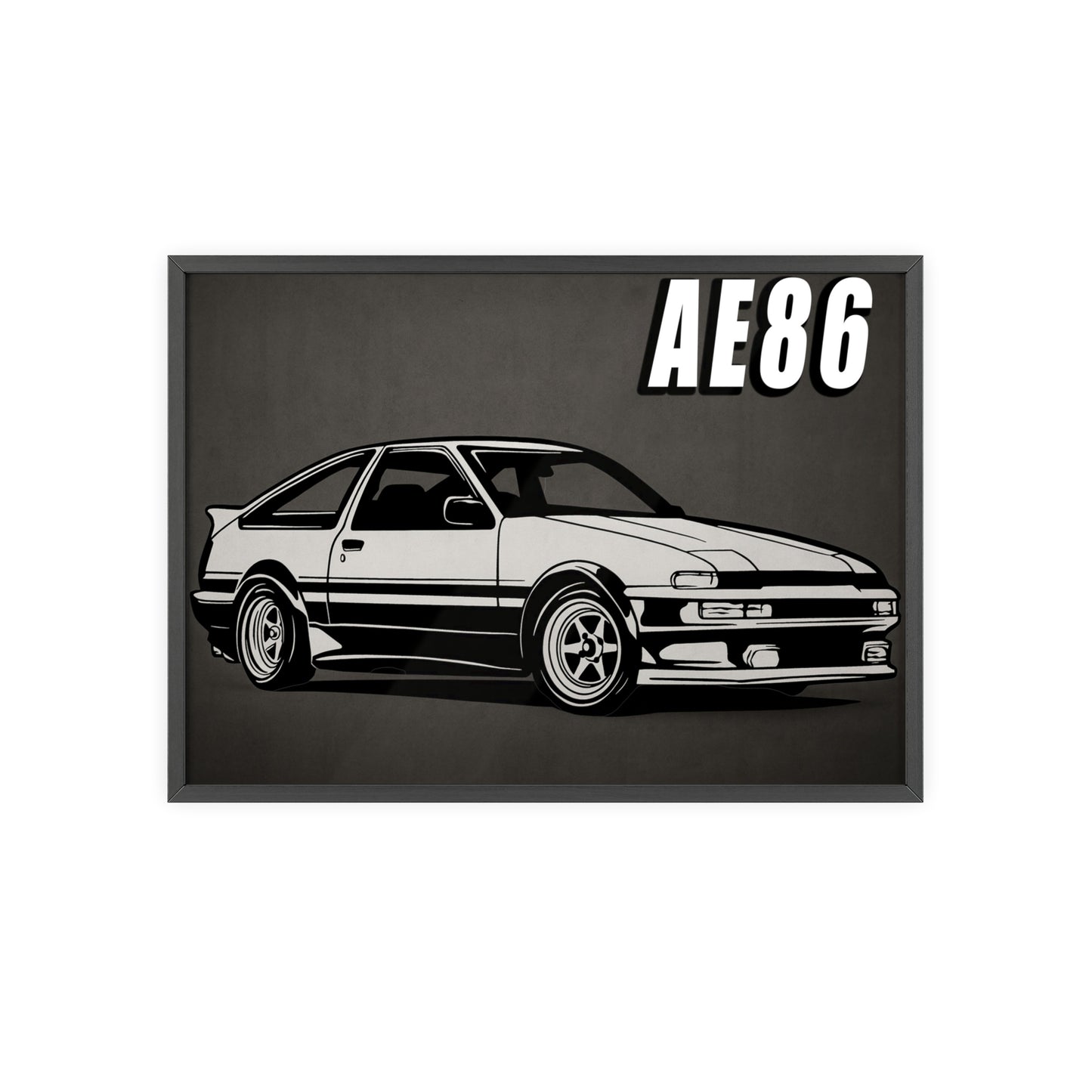 Toyota AE86 Car Poster| Vintage Wall Art, Home Decor, Gift for Car Enthusiasts, car wall art,.