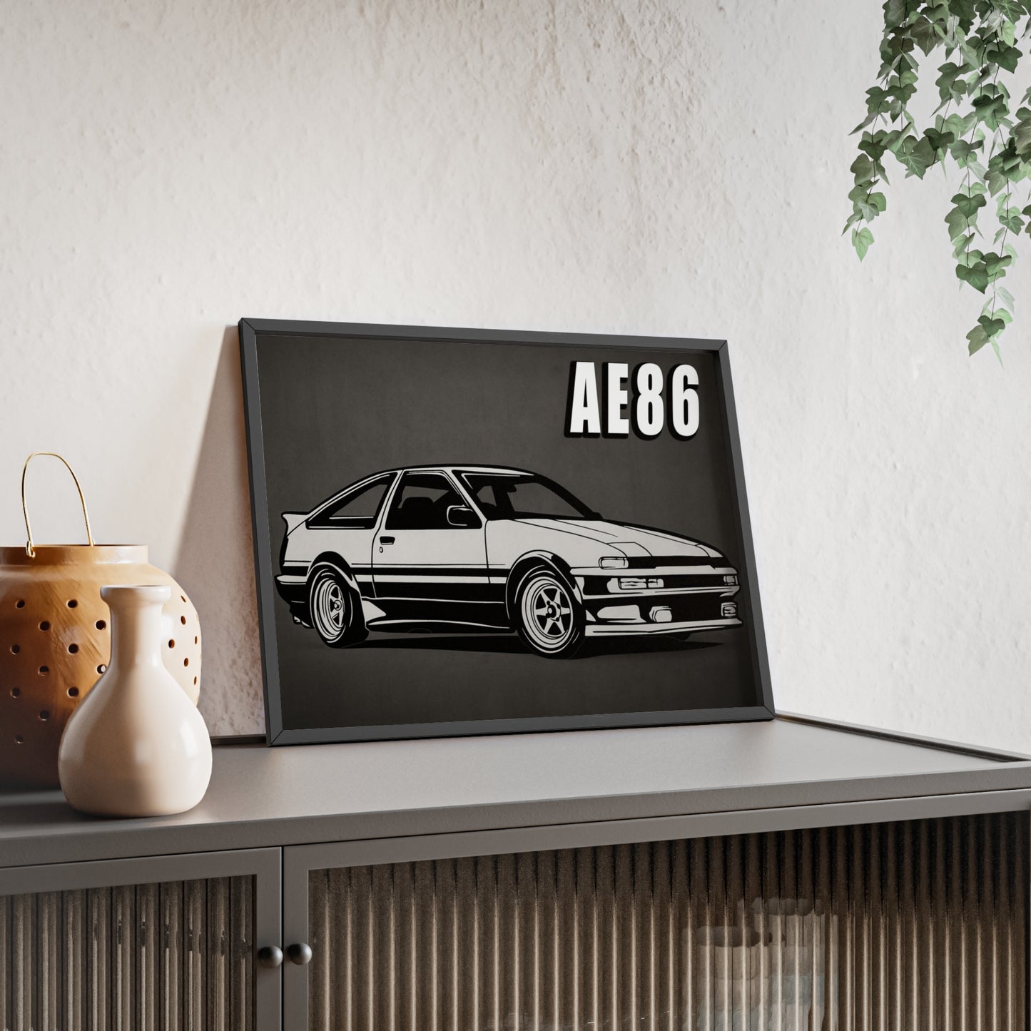 Toyota AE86 Car Poster| Vintage Wall Art, Home Decor, Gift for Car Enthusiasts, car wall art,.