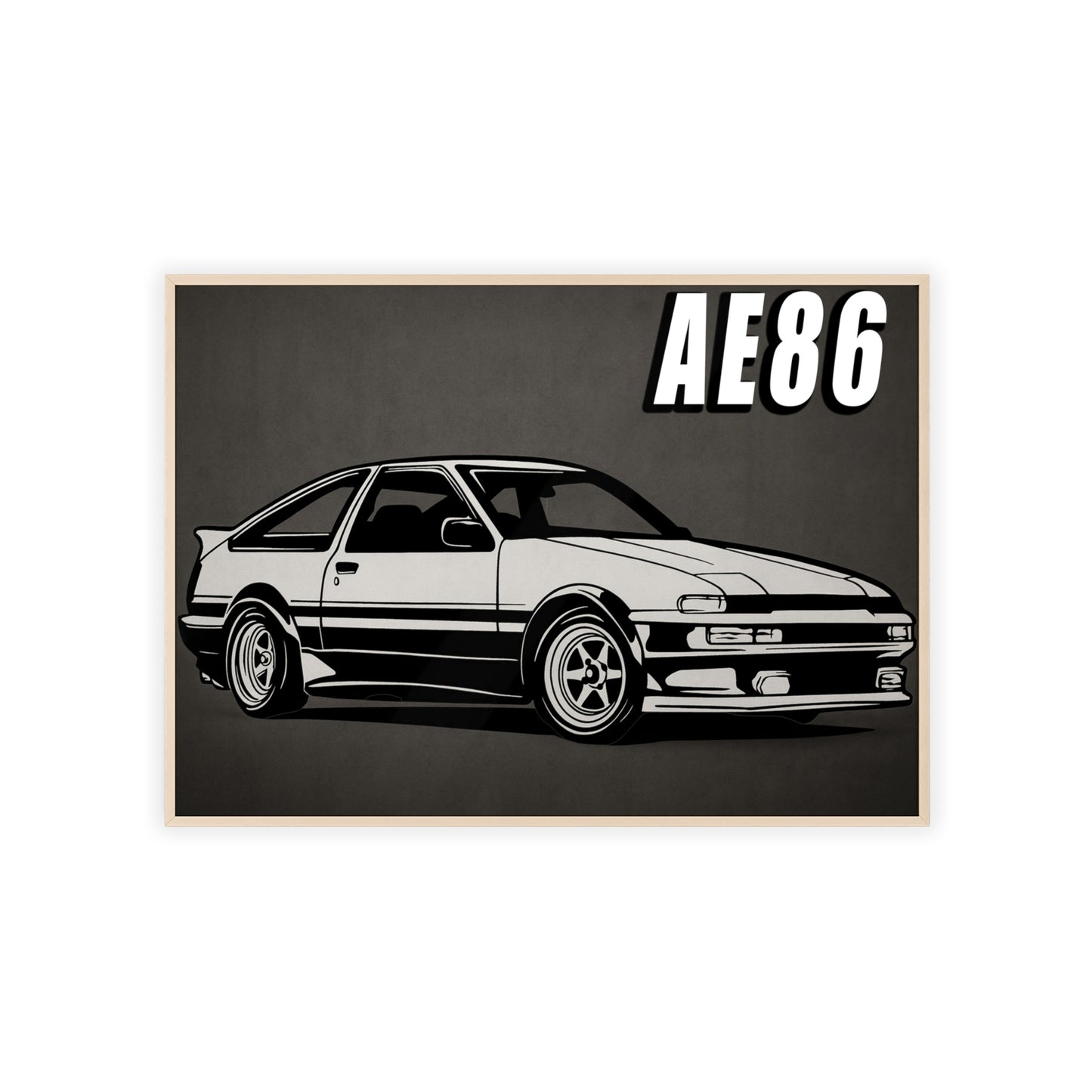 Toyota AE86 Car Poster| Vintage Wall Art, Home Decor, Gift for Car Enthusiasts, car wall art,.