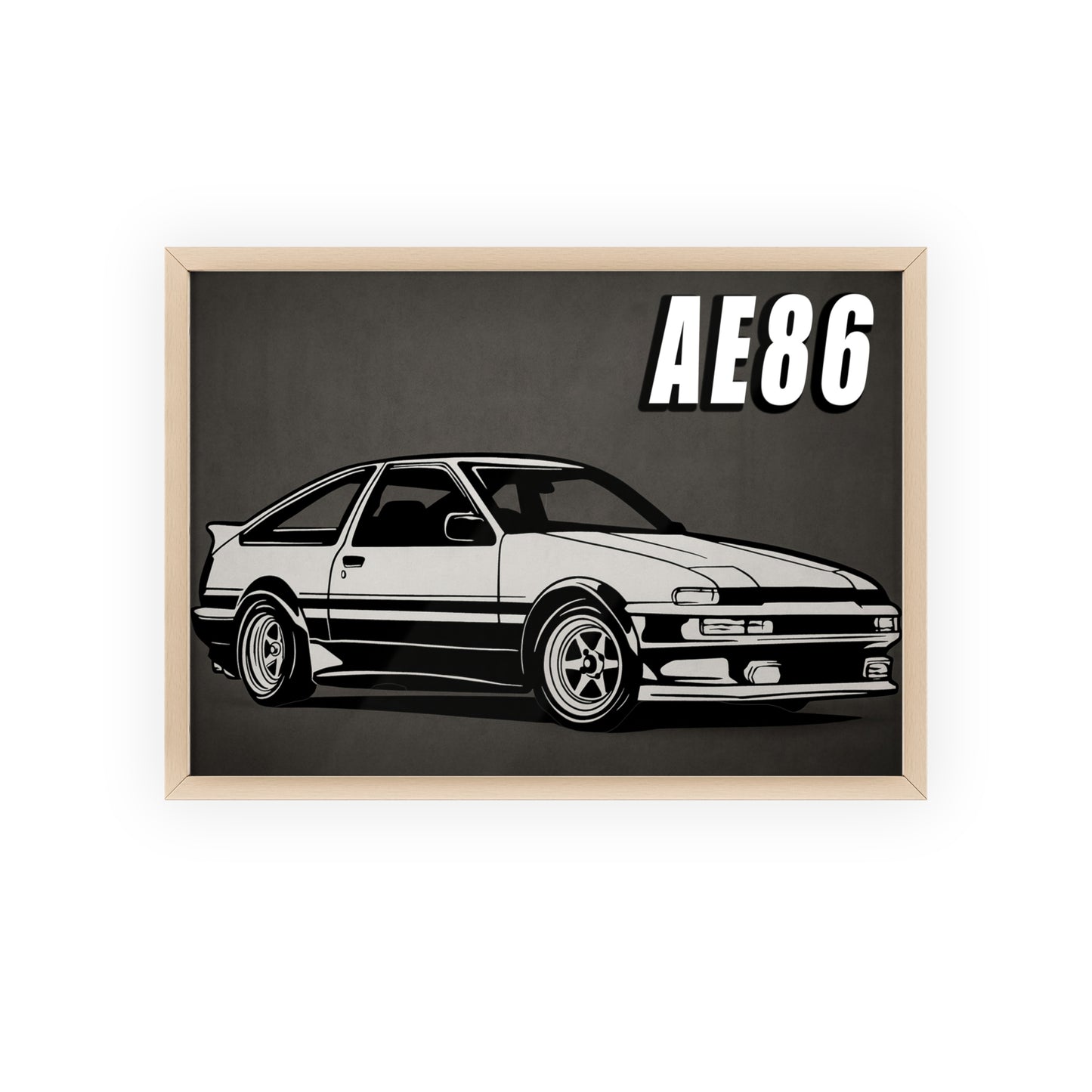 Toyota AE86 Car Poster| Vintage Wall Art, Home Decor, Gift for Car Enthusiasts, car wall art,.