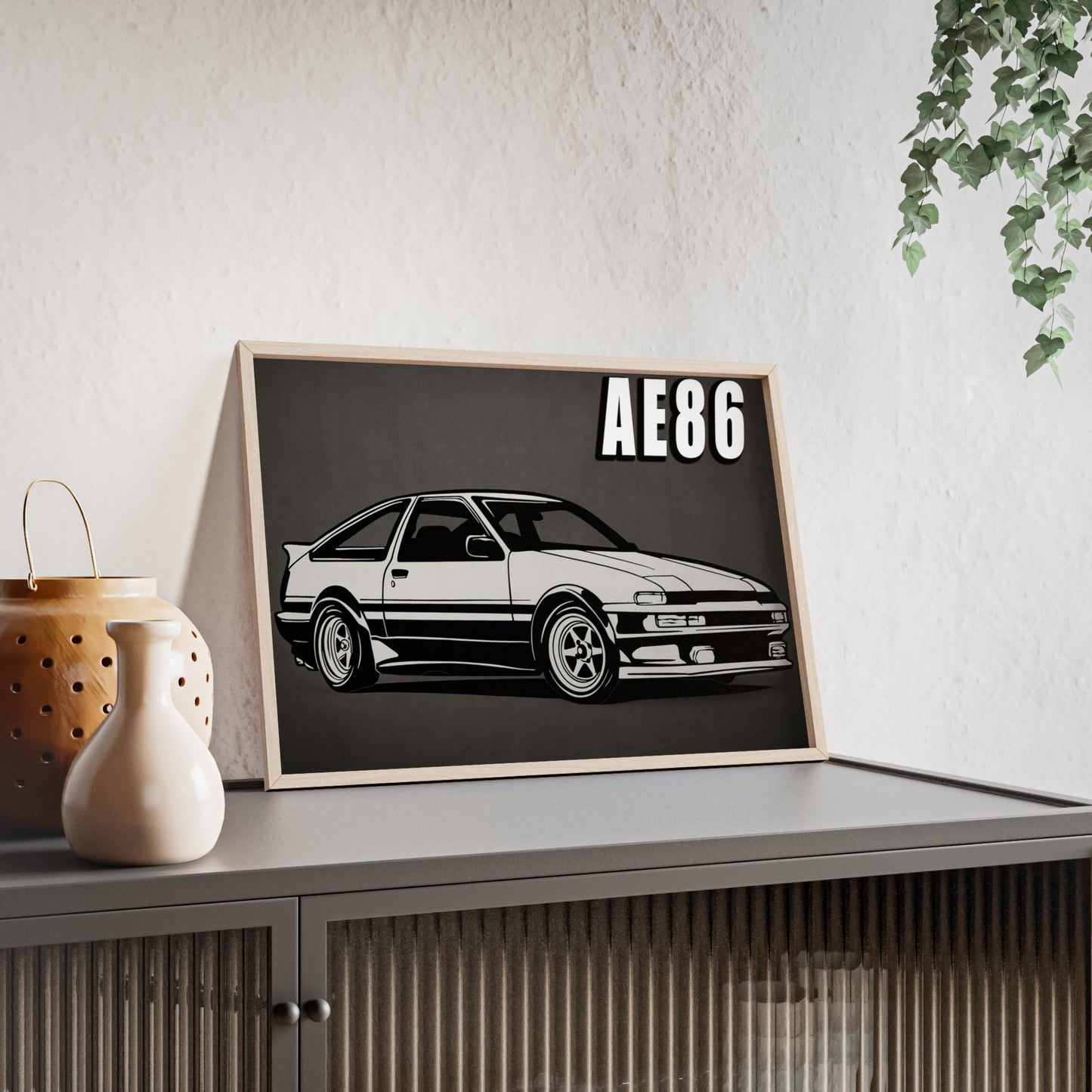 Toyota AE86 Car Poster| Vintage Wall Art, Home Decor, Gift for Car Enthusiasts, car wall art,.