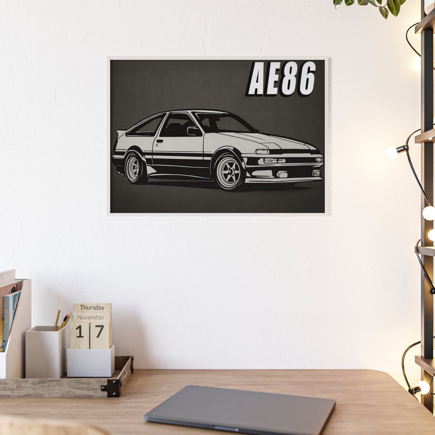 Toyota AE86 Car Poster| Vintage Wall Art, Home Decor, Gift for Car Enthusiasts, car wall art,.