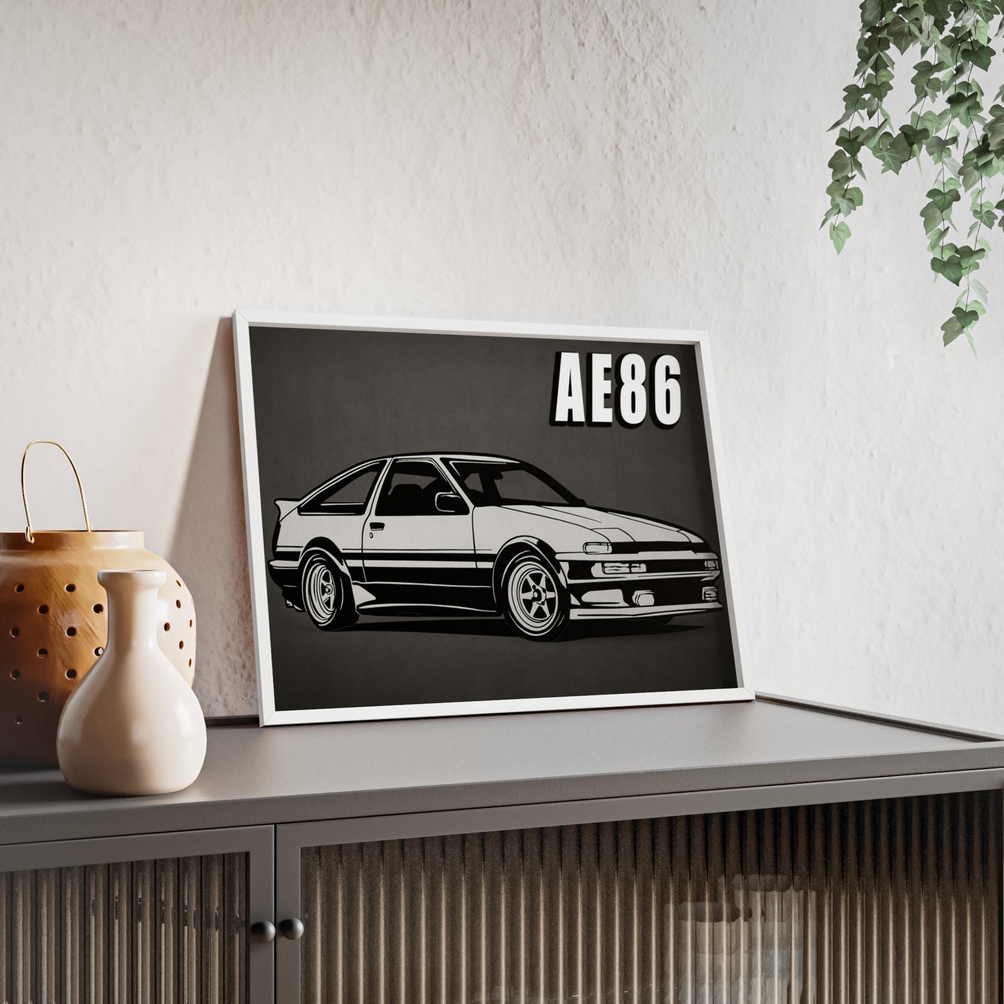 Toyota AE86 Car Poster| Vintage Wall Art, Home Decor, Gift for Car Enthusiasts, car wall art,.