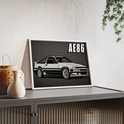 Toyota AE86 Car Poster| Vintage Wall Art, Home Decor, Gift for Car Enthusiasts, car wall art,.