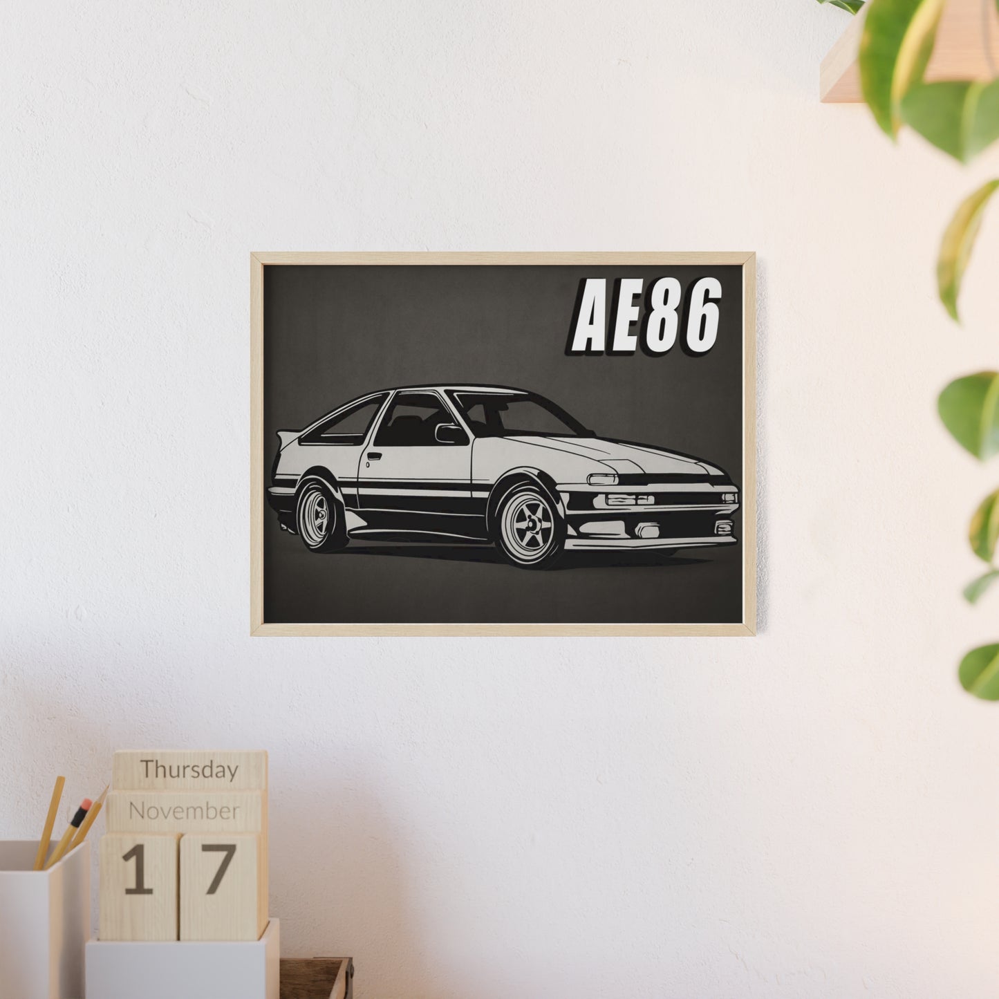 Toyota AE86 Car Poster| Vintage Wall Art, Home Decor, Gift for Car Enthusiasts, car wall art,.