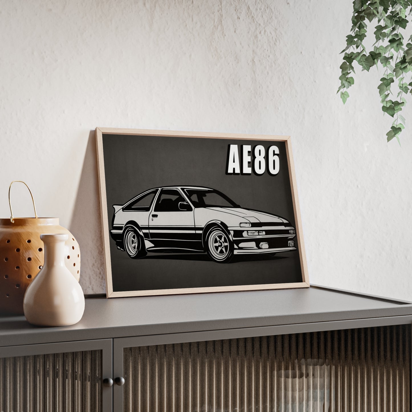 Toyota AE86 Car Poster| Vintage Wall Art, Home Decor, Gift for Car Enthusiasts, car wall art,.