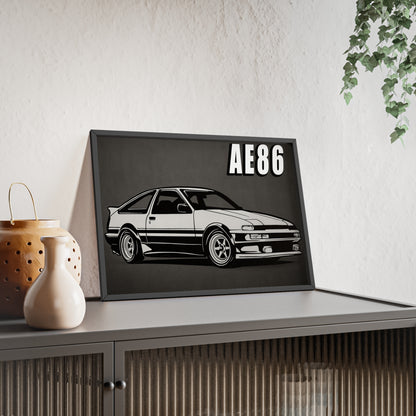 Toyota AE86 Car Poster| Vintage Wall Art, Home Decor, Gift for Car Enthusiasts, car wall art,.
