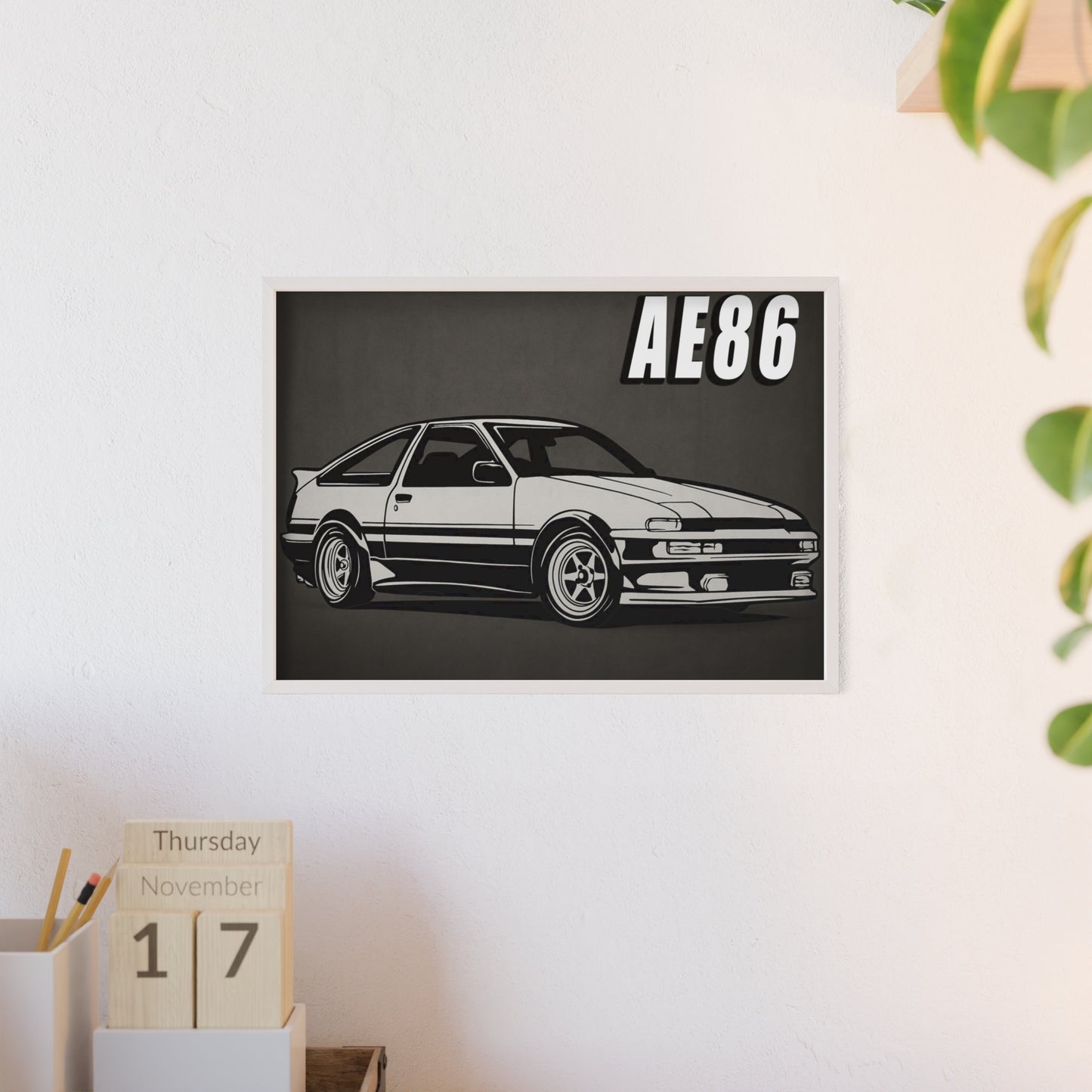 Toyota AE86 Car Poster| Vintage Wall Art, Home Decor, Gift for Car Enthusiasts, car wall art,.