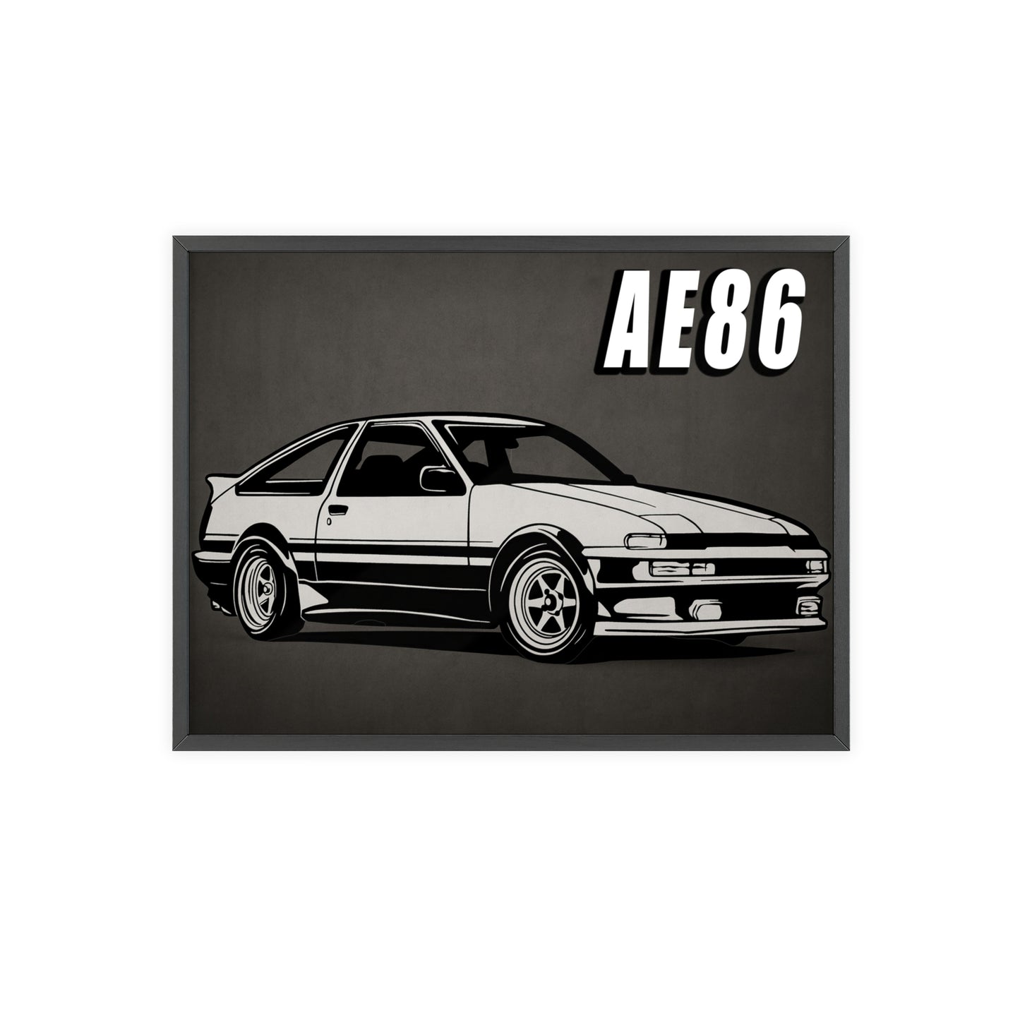 Toyota AE86 Car Poster| Vintage Wall Art, Home Decor, Gift for Car Enthusiasts, car wall art,.