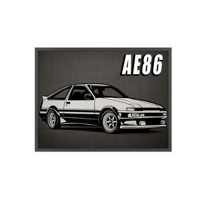 Toyota AE86 Car Poster| Vintage Wall Art, Home Decor, Gift for Car Enthusiasts, car wall art,.