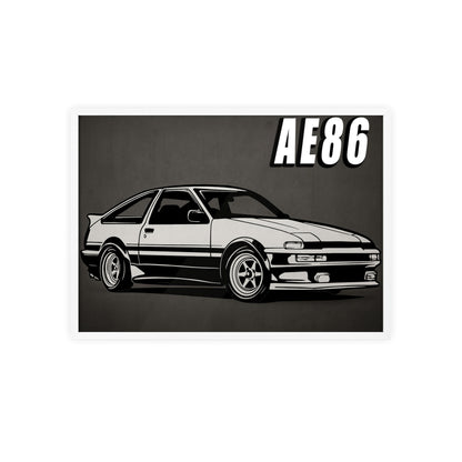 Toyota AE86 Car Poster| Vintage Wall Art, Home Decor, Gift for Car Enthusiasts, car wall art,.