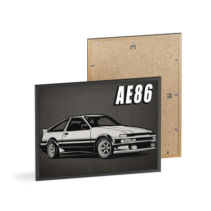 Toyota AE86 Car Poster| Vintage Wall Art, Home Decor, Gift for Car Enthusiasts, car wall art,.