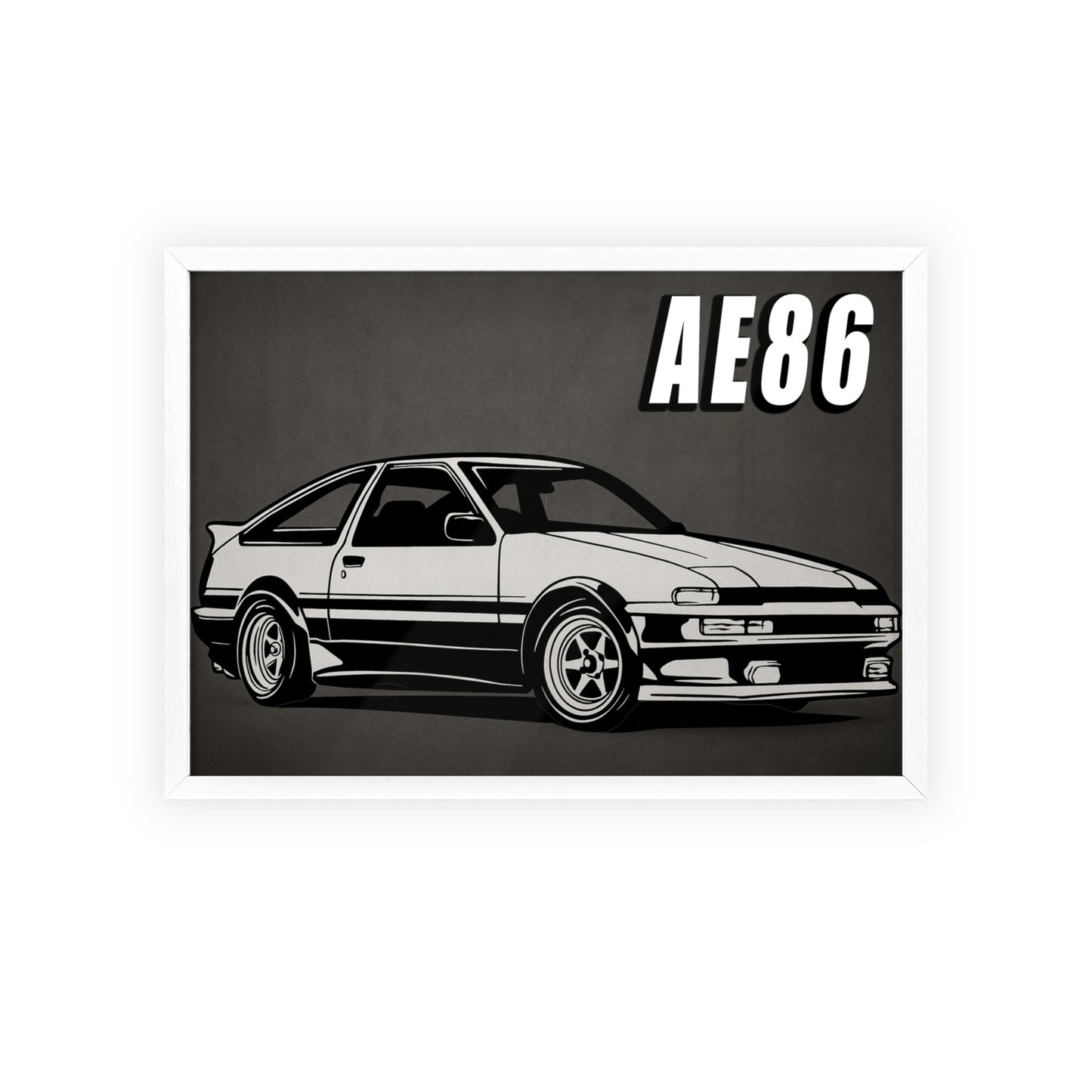 Toyota AE86 Car Poster| Vintage Wall Art, Home Decor, Gift for Car Enthusiasts, car wall art,.