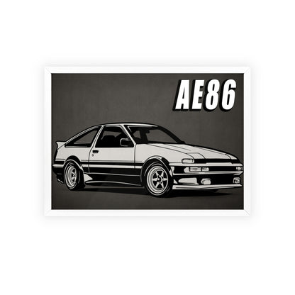 Toyota AE86 Car Poster| Vintage Wall Art, Home Decor, Gift for Car Enthusiasts, car wall art,.