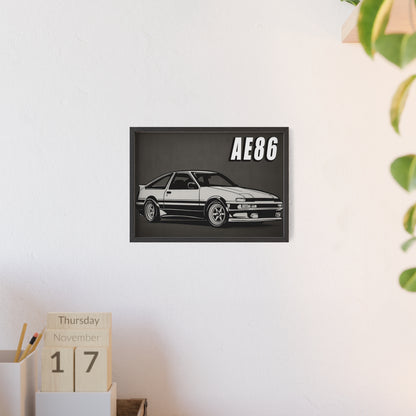 Toyota AE86 Car Poster| Vintage Wall Art, Home Decor, Gift for Car Enthusiasts, car wall art,.