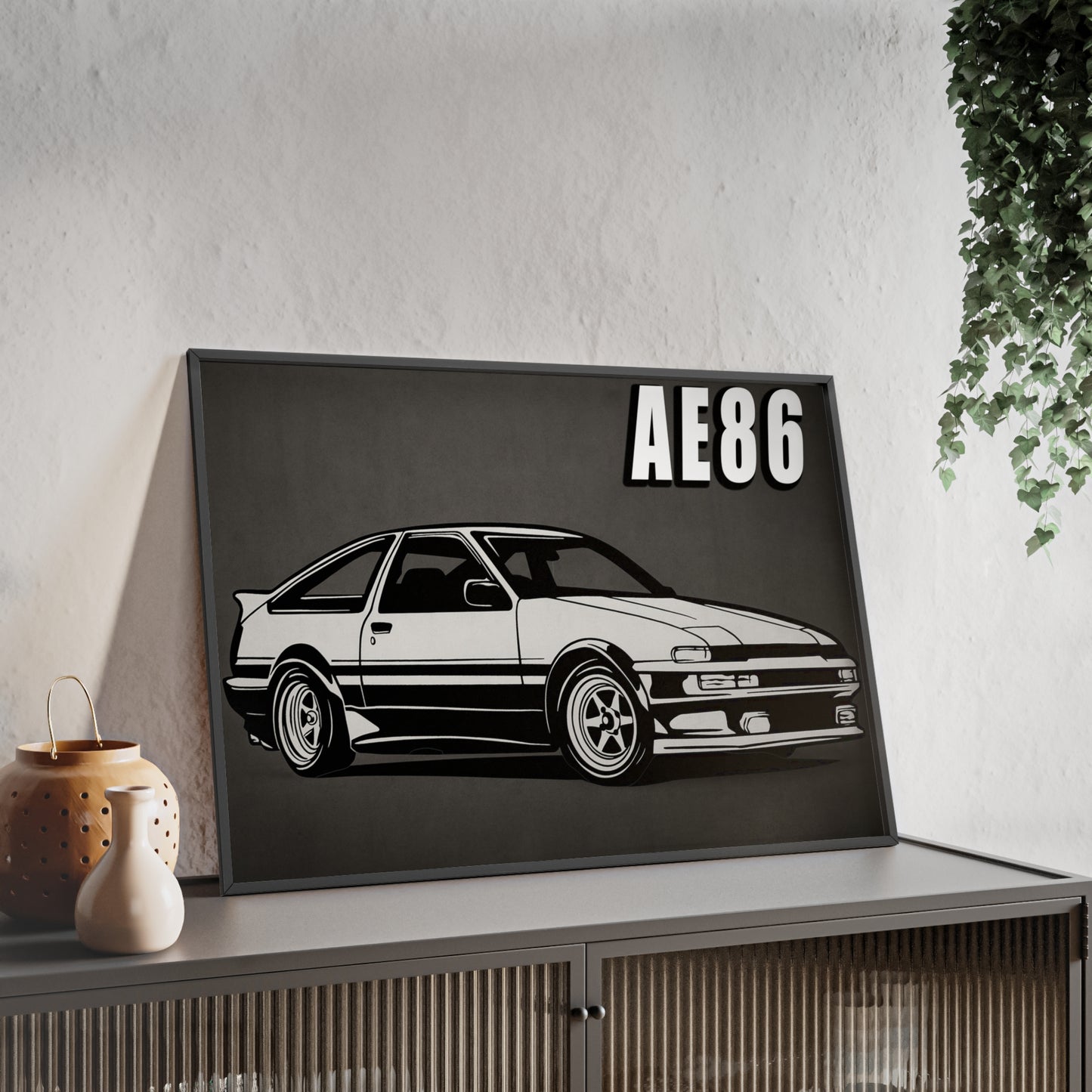Toyota AE86 Car Poster| Vintage Wall Art, Home Decor, Gift for Car Enthusiasts, car wall art,.