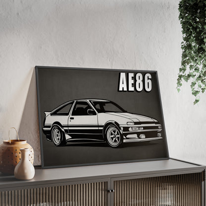 Toyota AE86 Car Poster| Vintage Wall Art, Home Decor, Gift for Car Enthusiasts, car wall art,.
