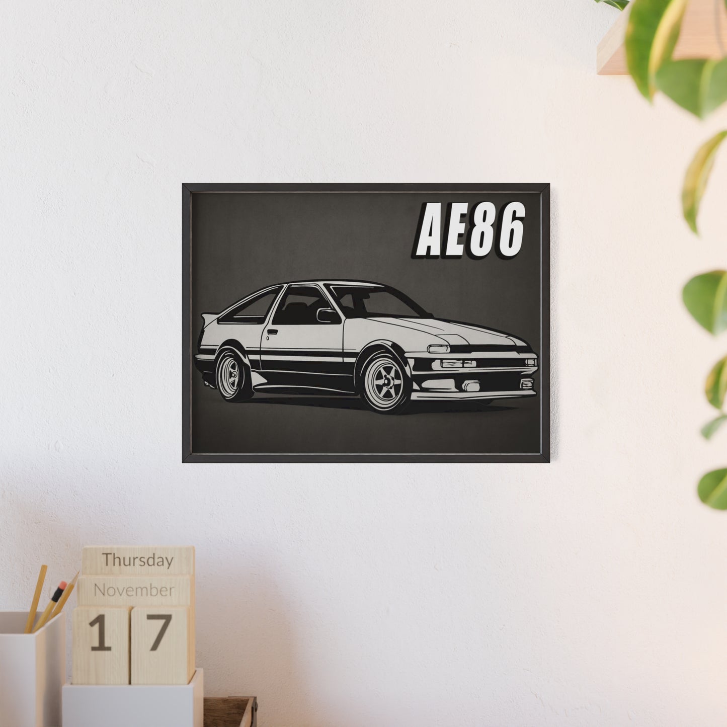 Toyota AE86 Car Poster| Vintage Wall Art, Home Decor, Gift for Car Enthusiasts, car wall art,.
